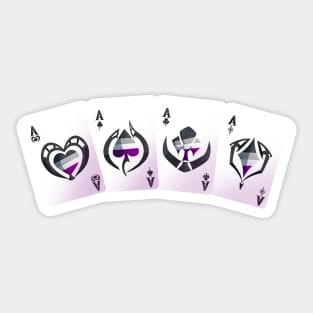 Ace Pride Hand of Cards Sticker
